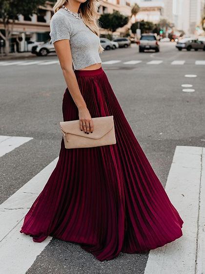 High Waist Long Sexy Skirt