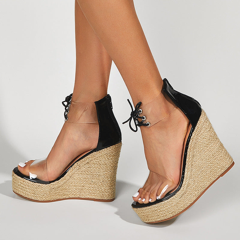 Chic Rope Wedge Sandals