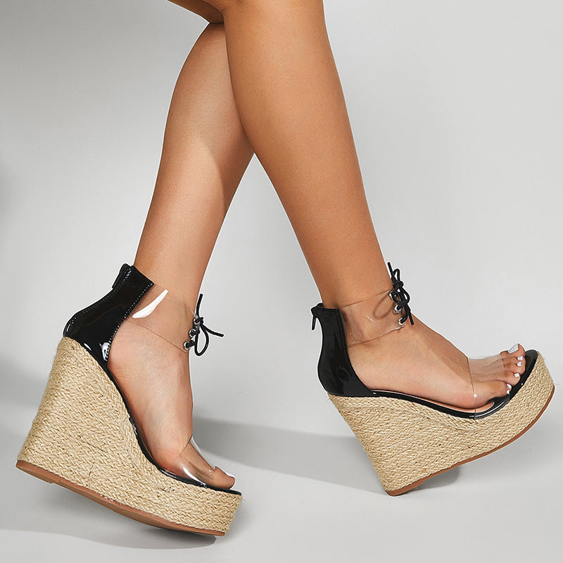 Chic Rope Wedge Sandals