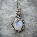 Cool Design - Retro Winding Moonstone Necklace
