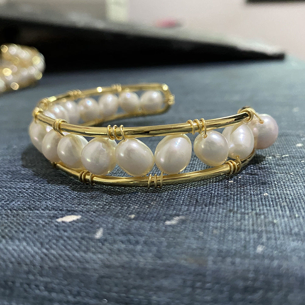 Handmade Pearl Adjustable Bracelet