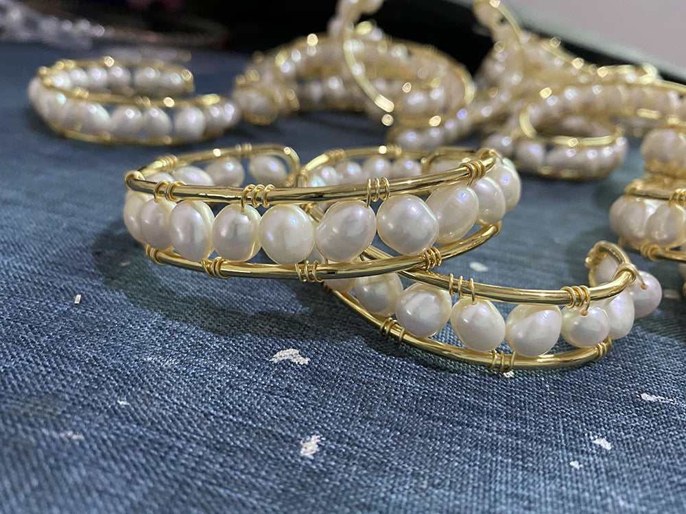 Handmade Pearl Adjustable Bracelet