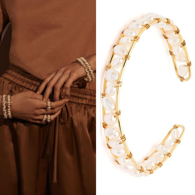 Handmade Pearl Adjustable Bracelet