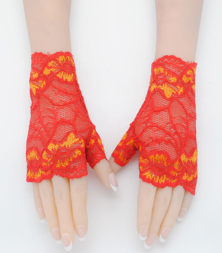 Sexy Stretch Lace Gloves