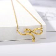 Stainless Steel Unique Snake Pendant Necklace