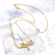 Stainless Steel Unique Snake Pendant Necklace