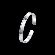 Silver color Smooth Round Bracelet