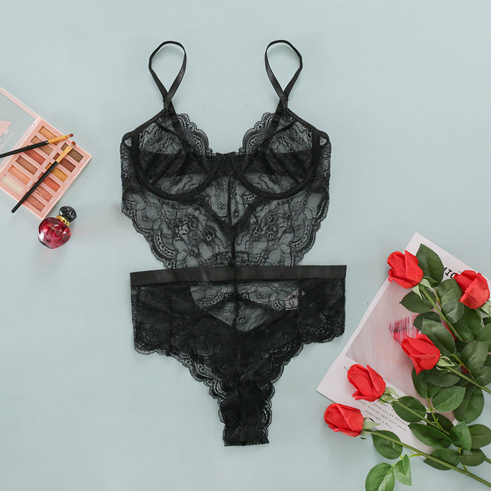 Lace Sexy Lingerie - Slim-fit Corset - One-piece