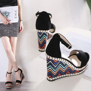 Slope Heel Stylish Sandals