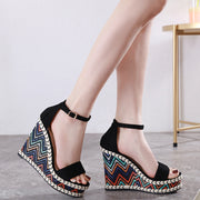 Slope Heel Stylish Sandals