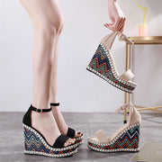 Slope Heel Stylish Sandals