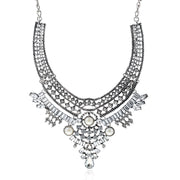 Alloy Diamond-style Crystal Necklace