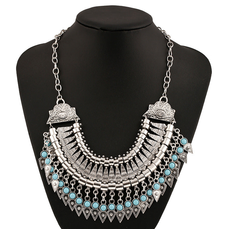 Alloy Diamond-style Crystal Necklace