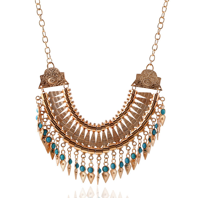 Alloy Diamond-style Crystal Necklace