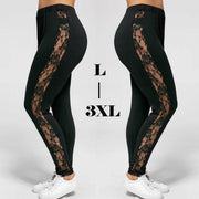Hollow Out Lace Leggings
