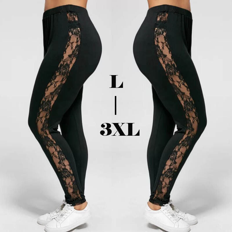 Hollow Out Lace Leggings
