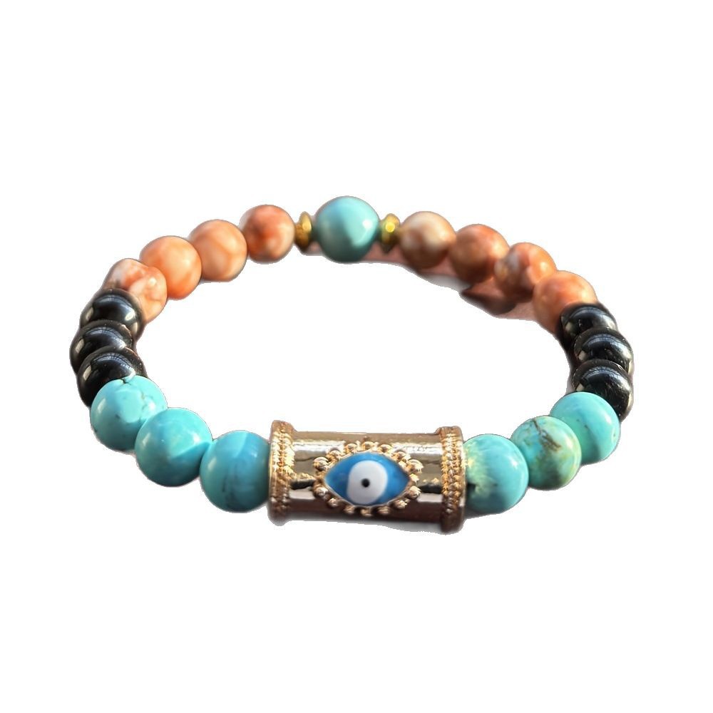 Blue Beaded Cool Evil Eye Protection Bracelet