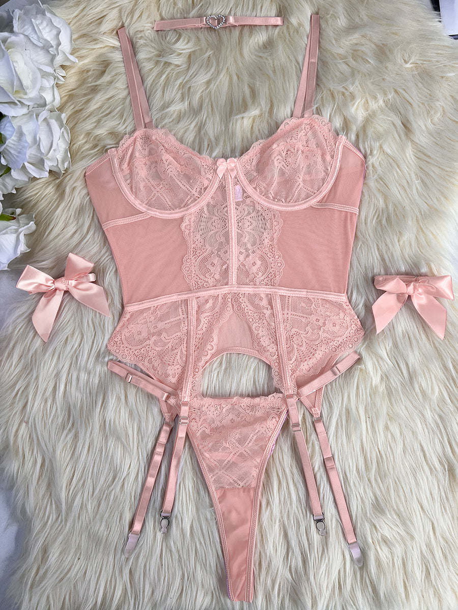 5 Piece Sensual Lace Lingerie HOT Set