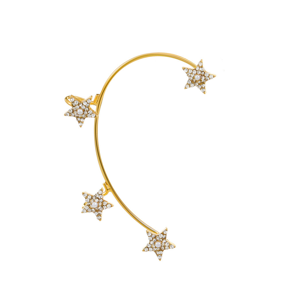 Butterfly Desuign Earrings Without Pierced Diamonds