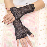 Sexy Lace Half Finger Gloves