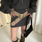 Bohemian Wide Woven Belt