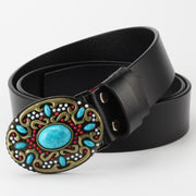Bead Leather Decorative Belt