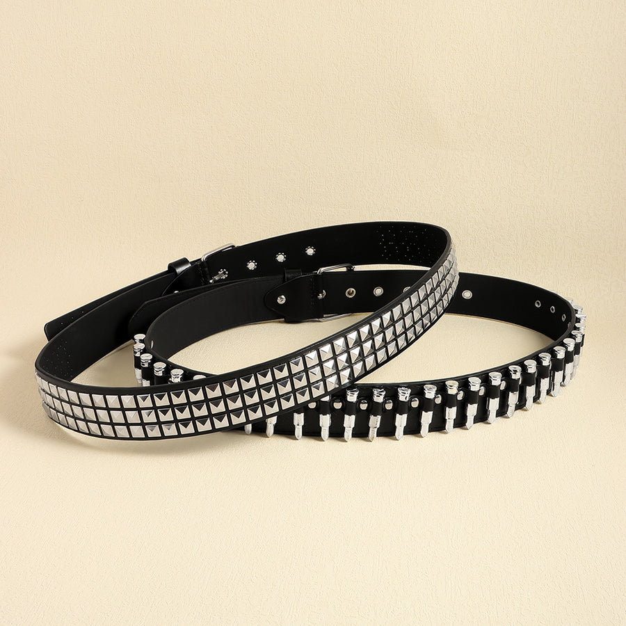 Sexy Punk Bullet Black Belt