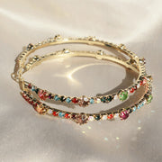 Temperament Colorful Circle Earrings
