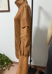 High Collar Long Sleeve Dress