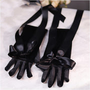 French Sexy Retro Audrey Hepburn High-end Long Black Gloves