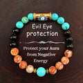 Blue Beaded Cool Evil Eye Protection Bracelet
