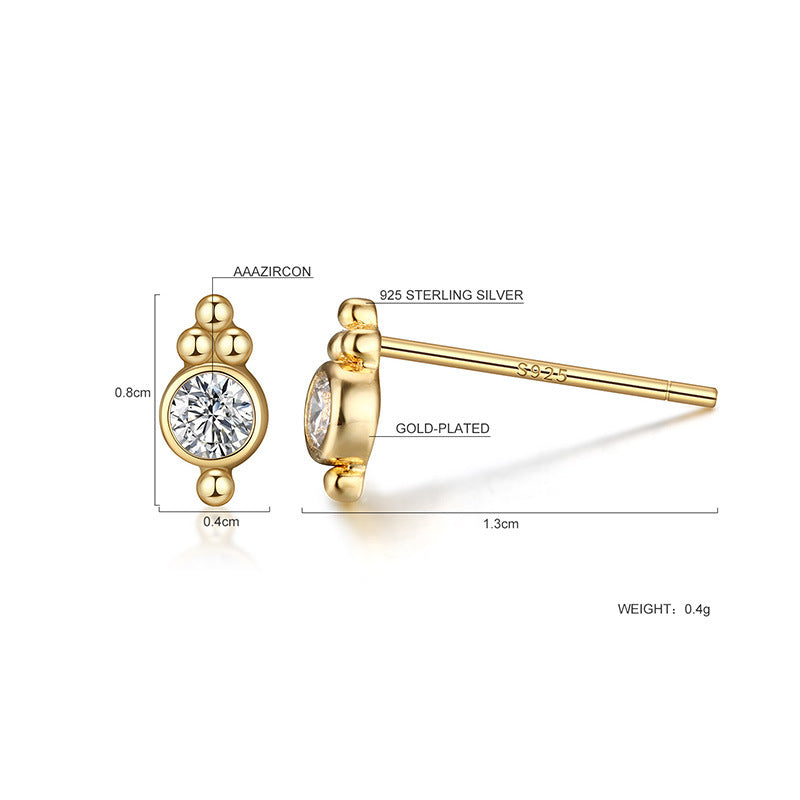 925 sterling silver-plated super-classic earrings