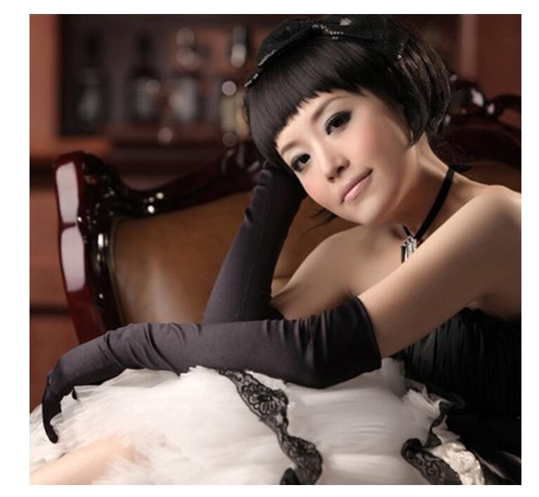 Romantic Satin Bridal Gloves