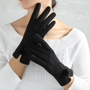 Sexy Suede Glove Warm Finger Gloves