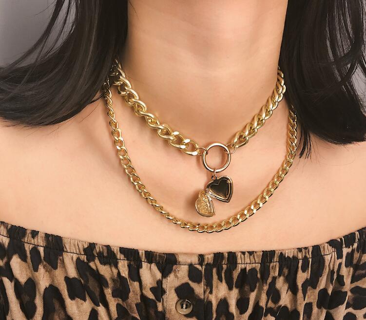 Heart Choker Double Beautiful Necklace