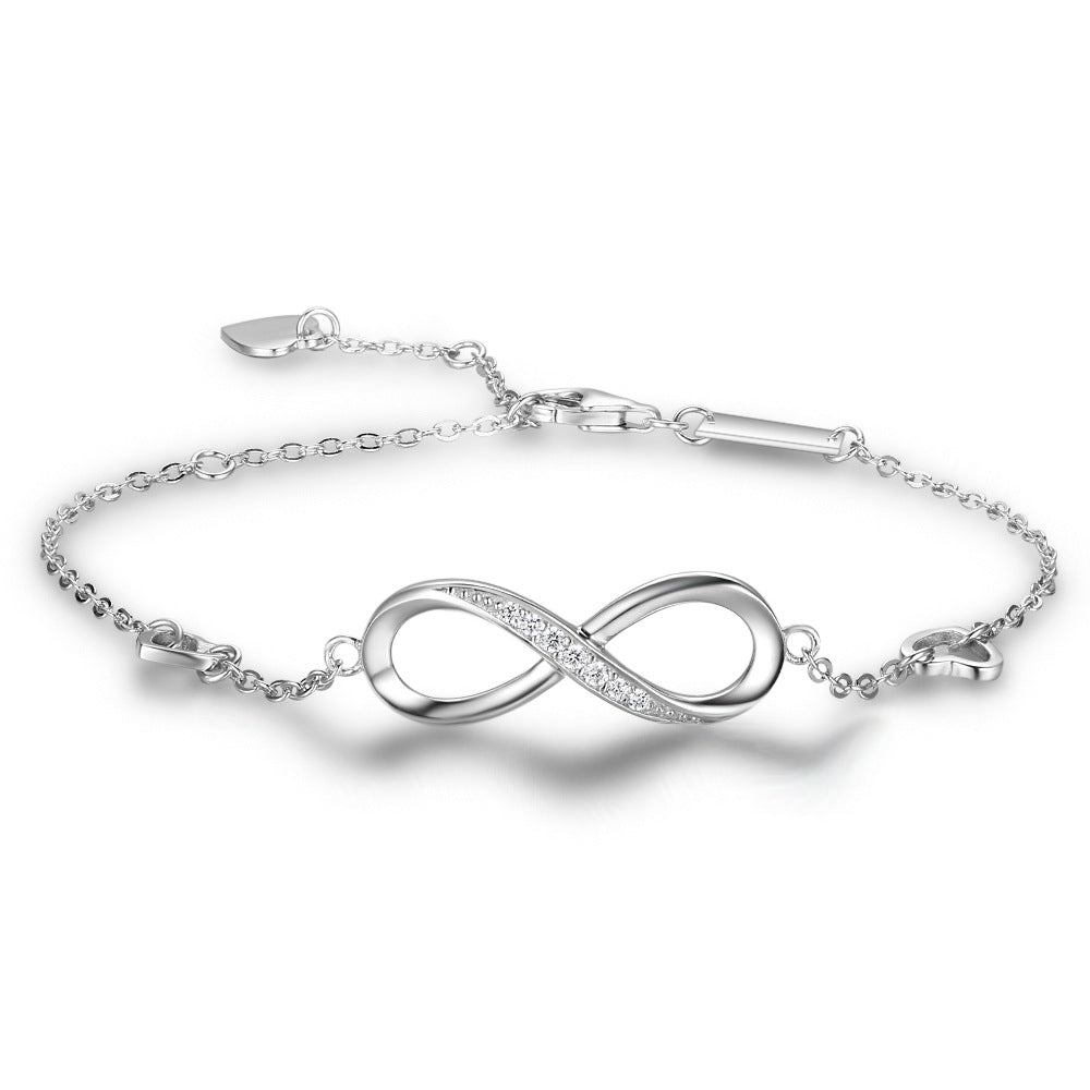 Infinite Love 925 Sterling Silver Bracelet - great gift!