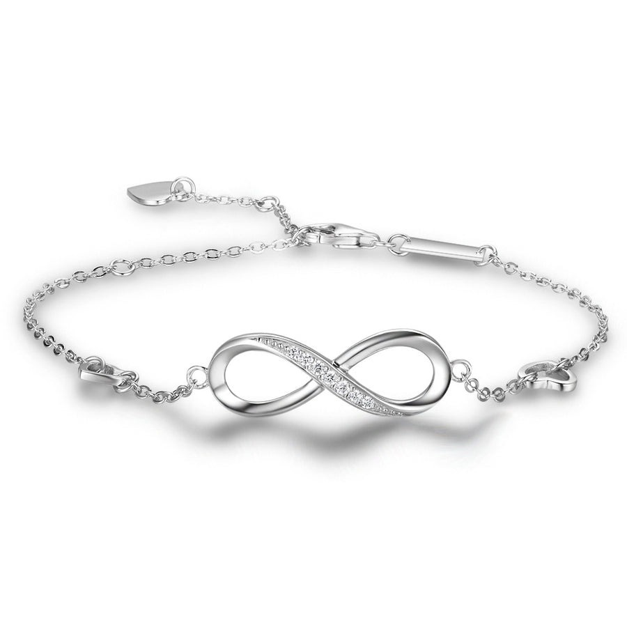 Infinite Love 925 Sterling Silver Bracelet - great gift!