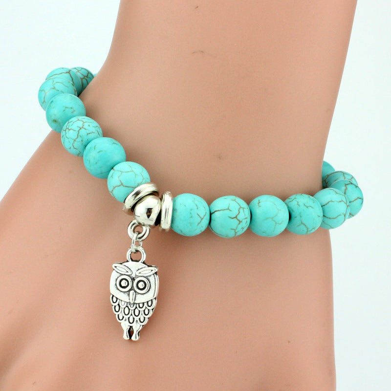 Vintage-style Turquoise Beads Bracelet