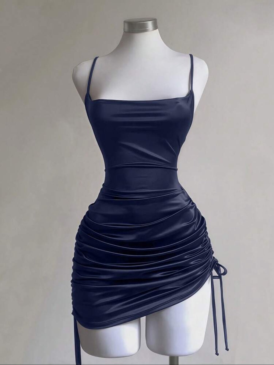 Lace-up Sexy Backless Slip Dress