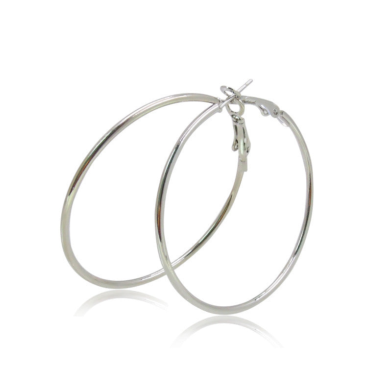 Classic Big Circle Metal Exaggerated Circle Earrings