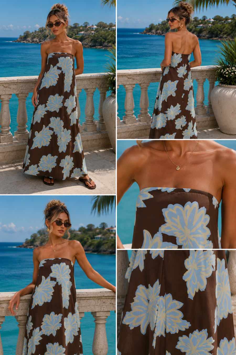 Vacation-Style Sexy Tube Cool Dress