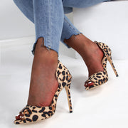 Sexy Summer Leopard Print Stiletto Heels