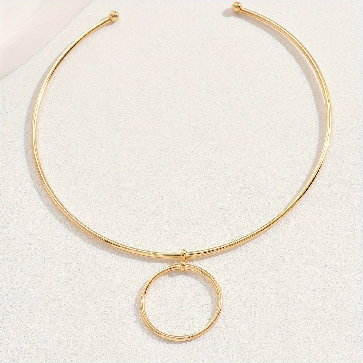 Big Circle Collar Choker Necklace