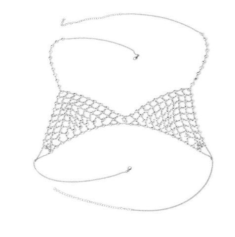 Fringed rhinestone multi-layer super-sexy body chain