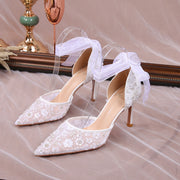 Sexy French Style Sequin Hollow Sandals