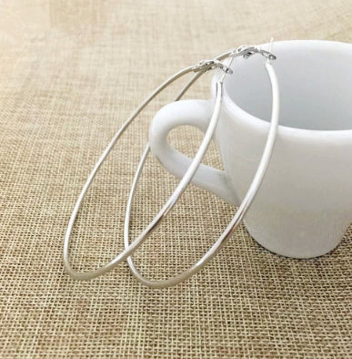 Classic Big Circle Metal Exaggerated Circle Earrings