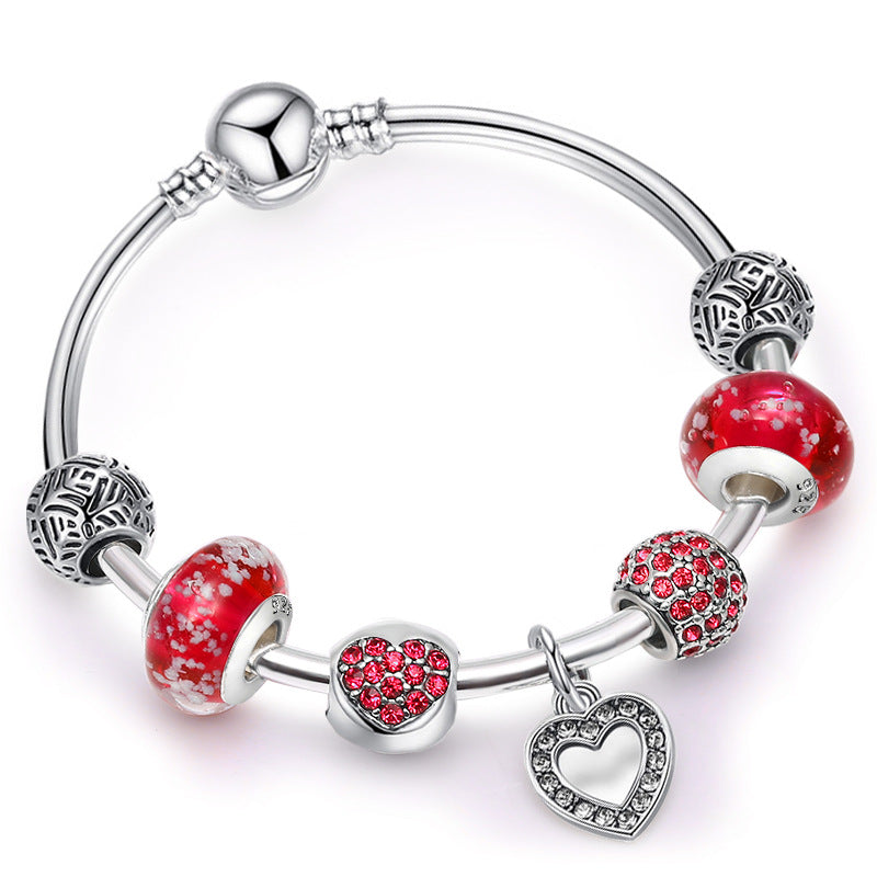 Pandora-style beaded bracelet