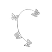 Butterfly Desuign Earrings Without Pierced Diamonds