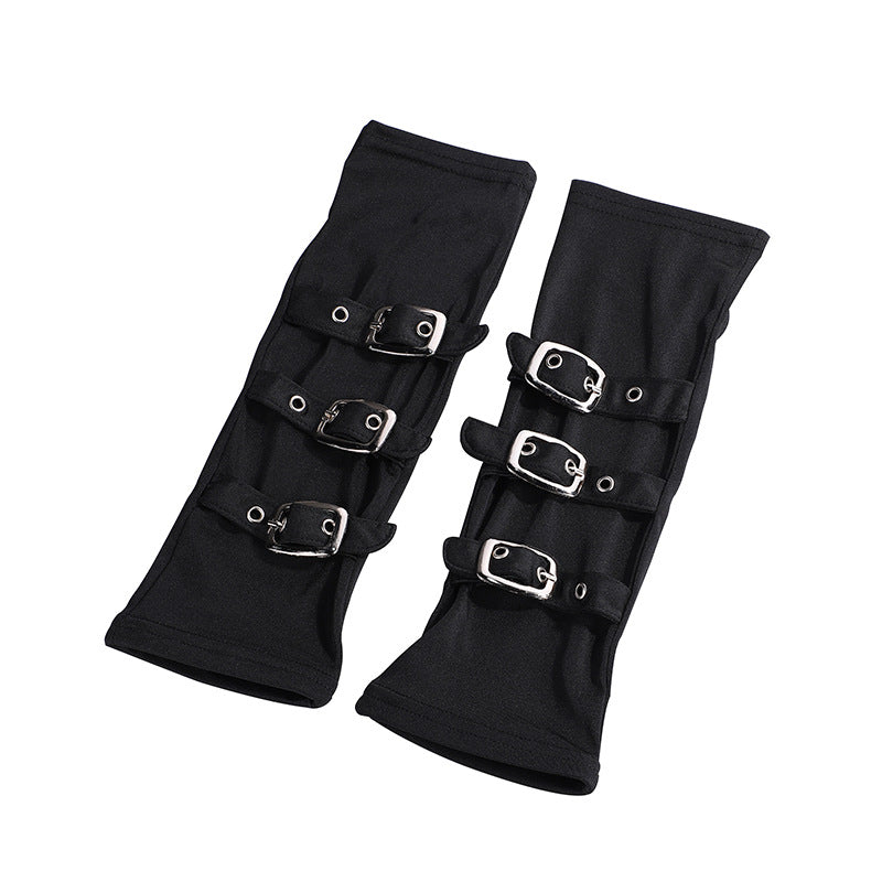 Chic Japanese Letter Wristband Mittens