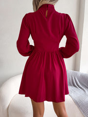 Glamorous Cutout Tie Waist Flowy Dress